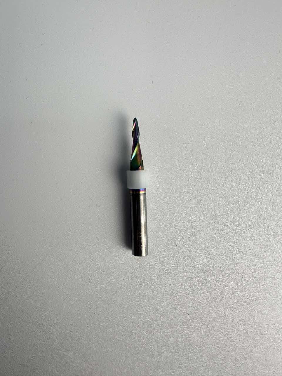 2mm Solid Carbide Tapered Ball Nose End Mill (5° Taper, Standard Length)