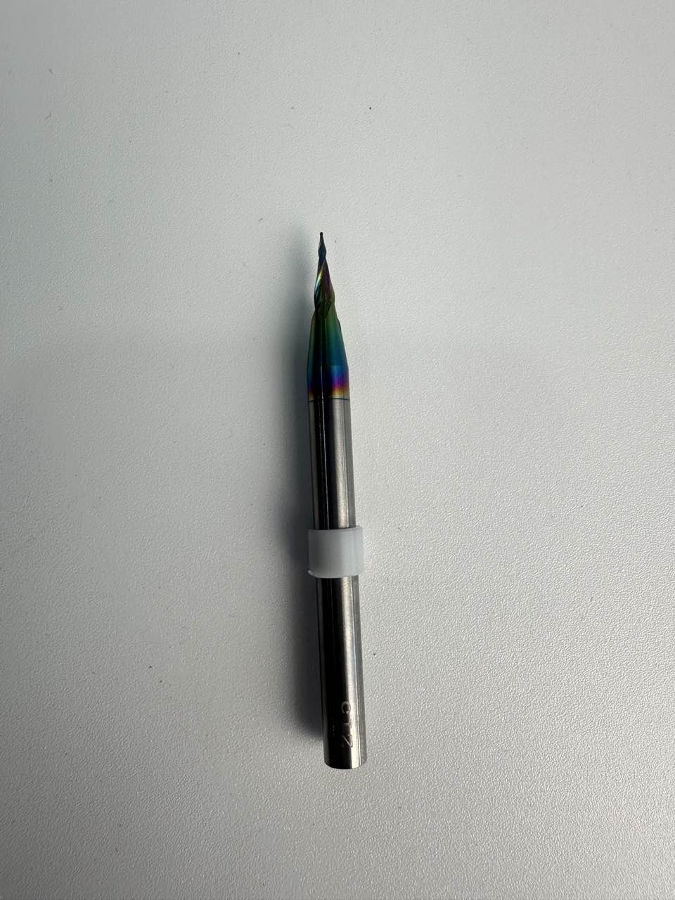 0.5mm Solid Carbide Tapered Ball Nose End Mill (8° Taper, Extended Length)